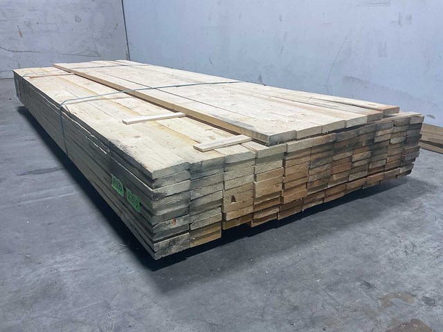 Vuren plank ruw - 270x10x2,2 cm (208x) - afbeelding 5 van  8