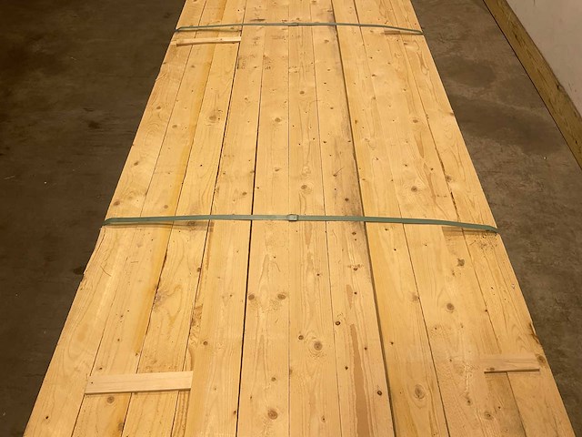 Vuren plank ruw - 270x10x2,2 cm (208x) - afbeelding 3 van  8