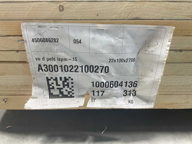 Vuren plank ruw - 270x10x2,2 cm (208x) - afbeelding 8 van  8