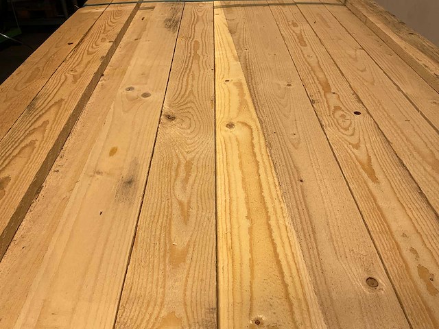 Vuren plank ruw - 360x10x2,2 cm (200x) - afbeelding 3 van  6