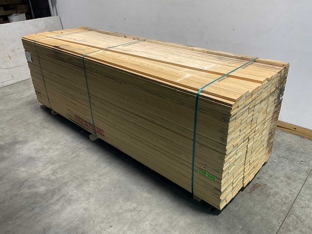 Vuren plank ruw - 360x10x2,2 cm (200x) - afbeelding 1 van  6
