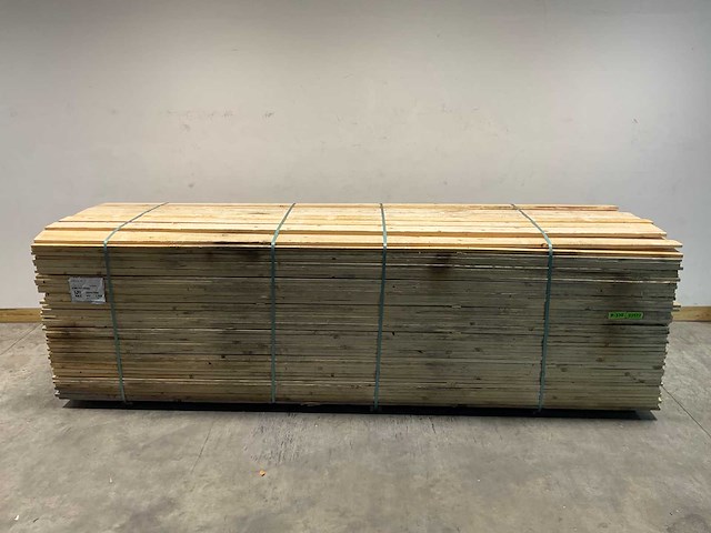 Vuren plank ruw - 390x12,5x2,2 cm (100x) - afbeelding 2 van  8