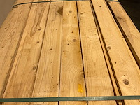 Vuren plank ruw - 390x12,5x2,2 cm (100x) - afbeelding 3 van  4