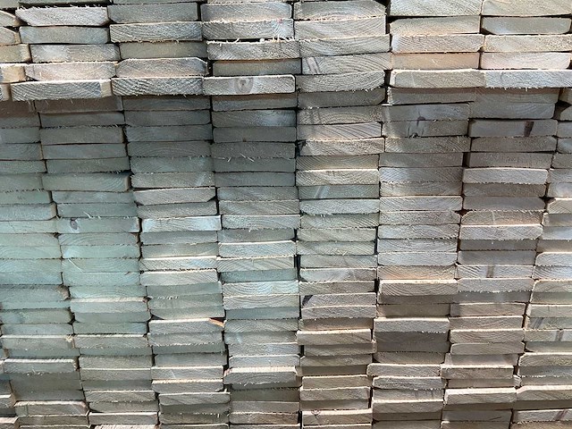 Vuren plank ruw - 390x12,5x2,2 cm (100x) - afbeelding 4 van  4