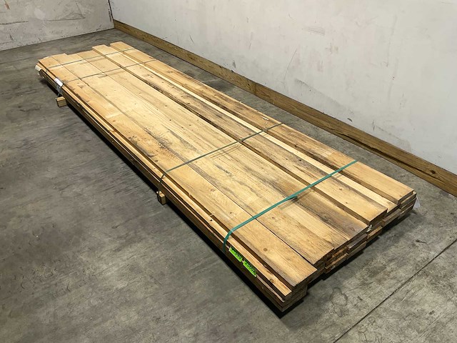 Vuren plank ruw - 390x15x3,2 cm (24x) - afbeelding 1 van  9