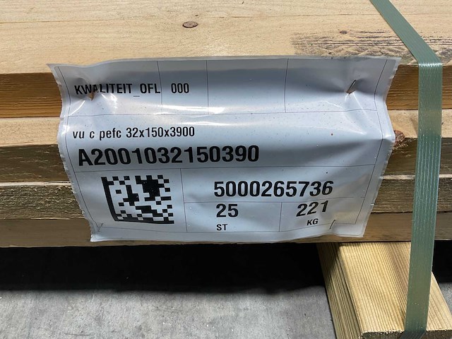 Vuren plank ruw - 390x15x3,2 cm (24x) - afbeelding 9 van  9