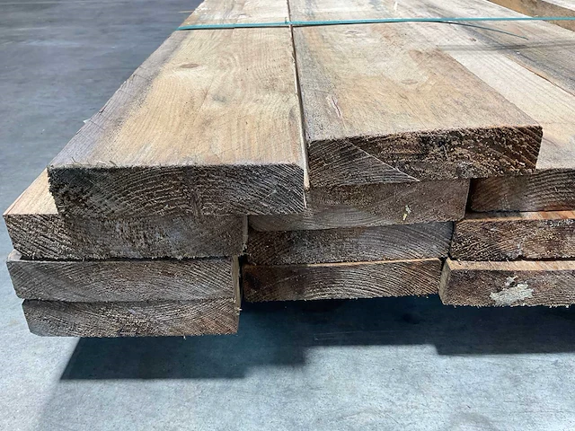 Vuren plank ruw - 390x15x3,2 cm (24x) - afbeelding 4 van  9