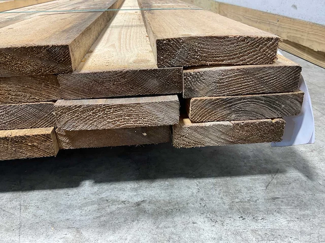 Vuren plank ruw - 390x15x3,2 cm (24x) - afbeelding 6 van  9