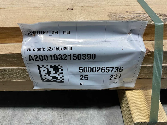Vuren plank ruw - 390x15x3,2 cm (24x) - afbeelding 7 van  9
