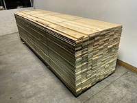 Vuren plank ruw - 420x12,5x2,2 cm (34x) - afbeelding 1 van  7