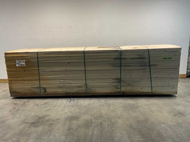 Vuren plank ruw - 420x15x2,5 cm (50x) - afbeelding 2 van  7