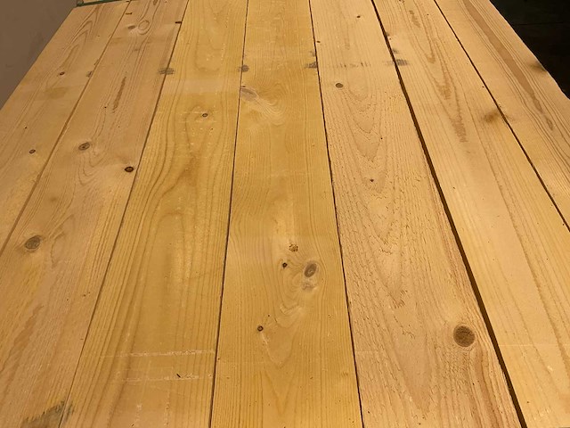 Vuren plank ruw - 420x15x2,5 cm (50x) - afbeelding 3 van  7