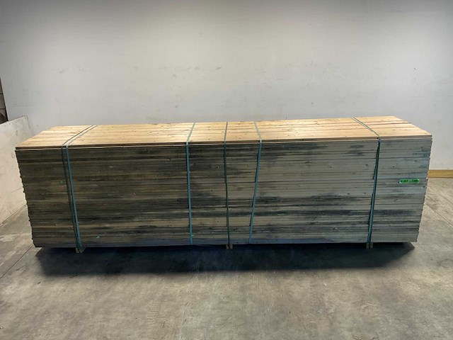 Vuren plank ruw - 420x15x2,5 cm (75x) - afbeelding 2 van  8