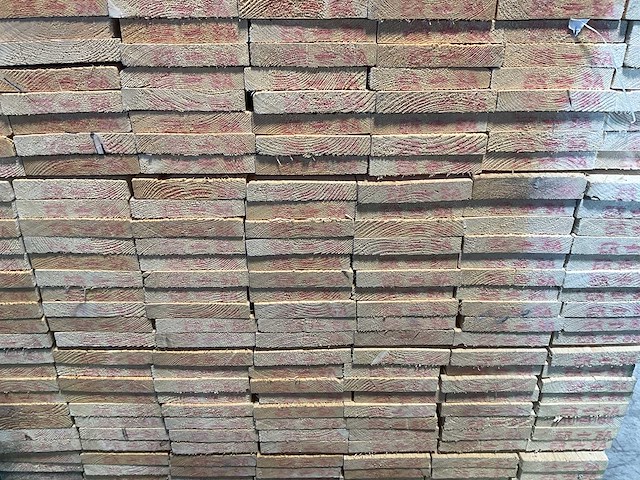 Vuren plank ruw - 420x15x2,5 cm (75x) - afbeelding 6 van  8