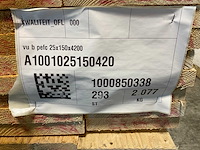 Vuren plank ruw - 420x15x2,5 cm (75x) - afbeelding 8 van  8