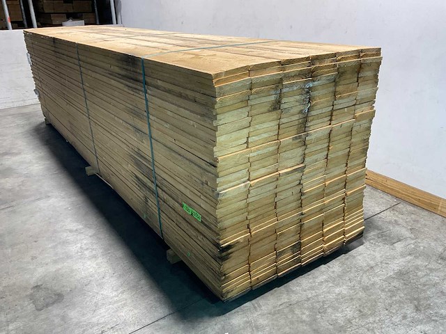 Vuren plank ruw - 450x17,5x2,2 cm (80x) - afbeelding 2 van  4