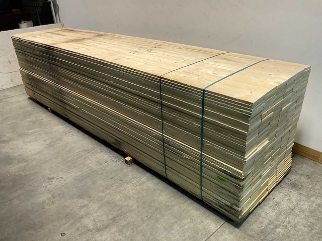 Vuren plank ruw - 480x17,5x2,2 cm (40x) - afbeelding 4 van  5