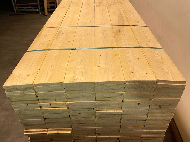 Vuren plank ruw - 480x17,5x2,2 cm (40x) - afbeelding 2 van  5
