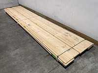 Vuren plank ruw - 500x27,5x2,5 cm (6x) - afbeelding 1 van  8