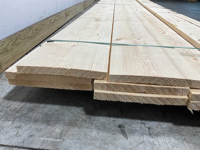 Vuren plank ruw - 500x27,5x2,5 cm (6x) - afbeelding 4 van  8