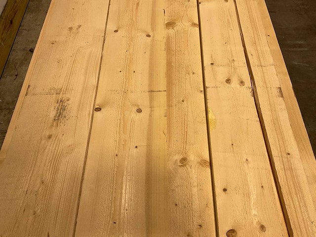 Vuren plank ruw - 500x27,5x2,5 cm (6x) - afbeelding 3 van  4