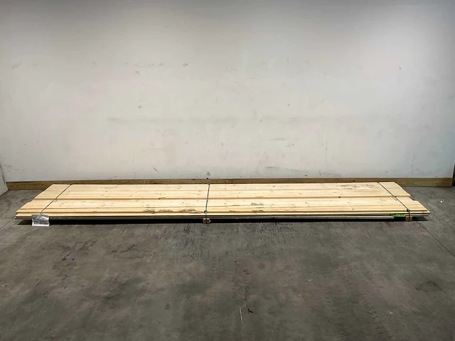 Vuren plank ruw - 500x27,5x2,5 cm (6x) - afbeelding 2 van  8