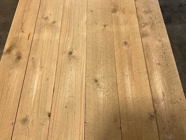 Vuren plank ruw - 540x15x2,5 cm (30x) - afbeelding 2 van  4