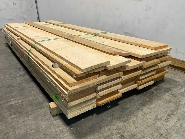 Vuren plank ruw 270x20x2,2 cm (54x) - afbeelding 3 van  6