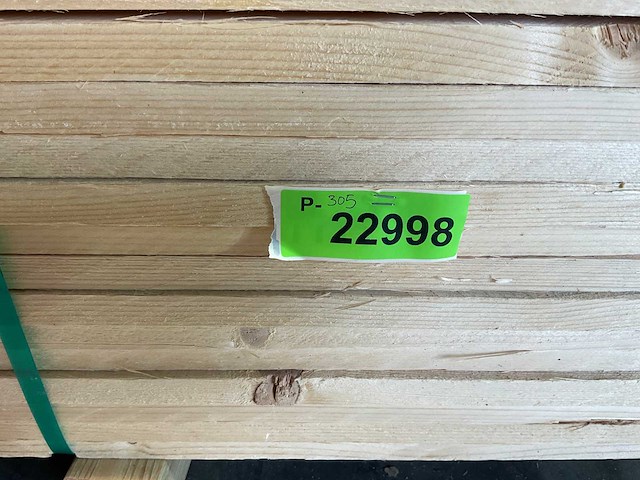 Vuren plank ruw 330x17,5x2,2 cm (117x) - afbeelding 6 van  6