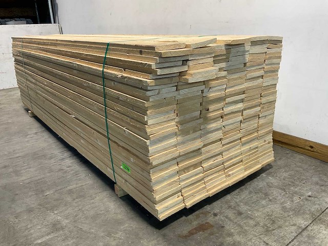 Vuren plank ruw 330x17,5x2,2 cm (117x) - afbeelding 1 van  2