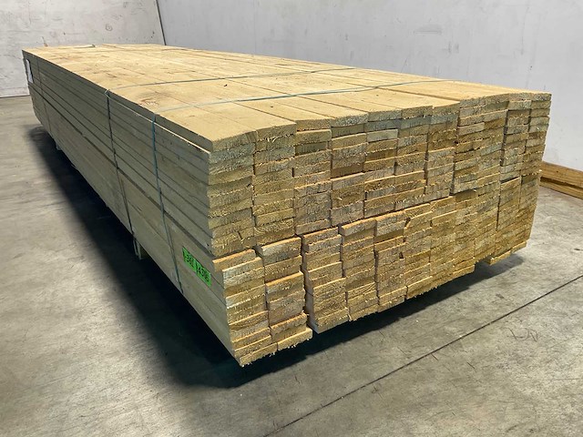 Vuren plank ruw 360x10x2,2 cm (100x) - afbeelding 6 van  9