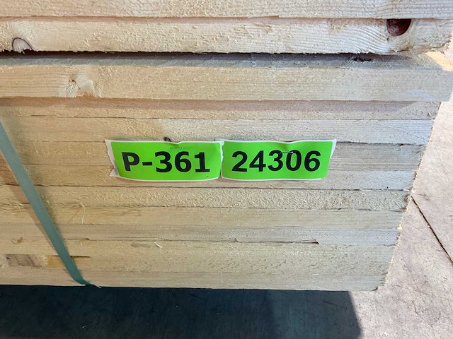 Vuren plank ruw 360x10x2,2 cm (100x) - afbeelding 4 van  4