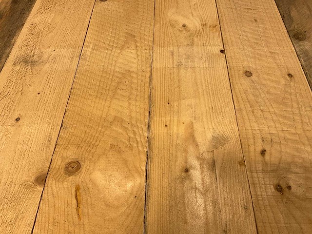 Vuren plank ruw 390x15x3,2 cm (54x) - afbeelding 1 van  5