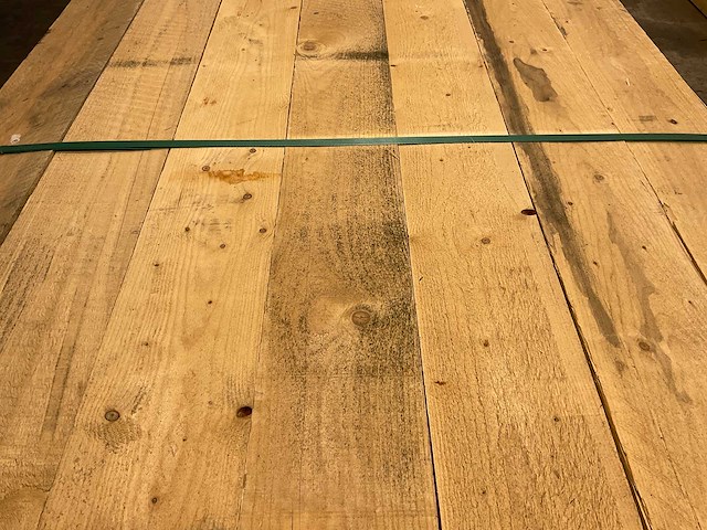 Vuren plank ruw 390x15x3,2 cm (54x) - afbeelding 2 van  5
