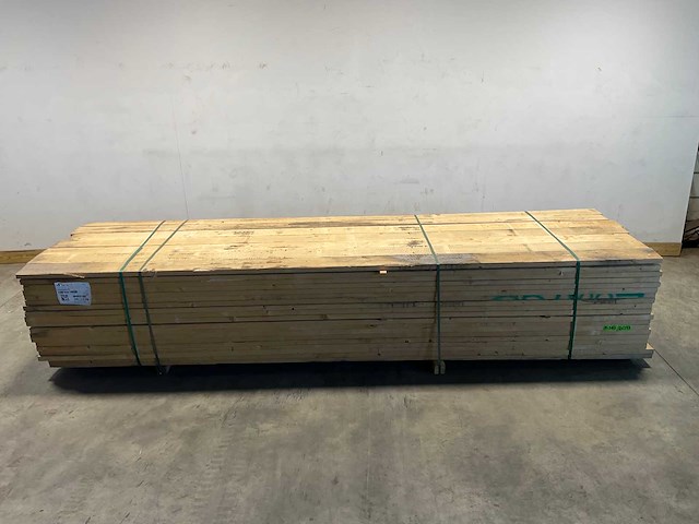 Vuren plank ruw 390x15x3,2 cm (54x) - afbeelding 2 van  9