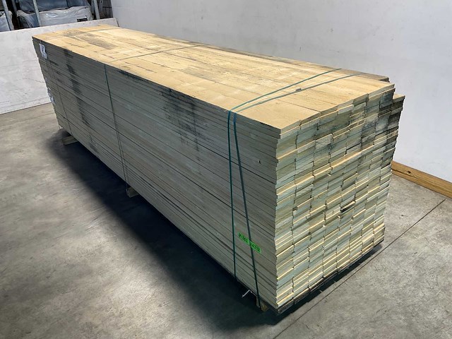 Vuren plank ruw 420x12,5x2,2 cm (75x) - afbeelding 1 van  8