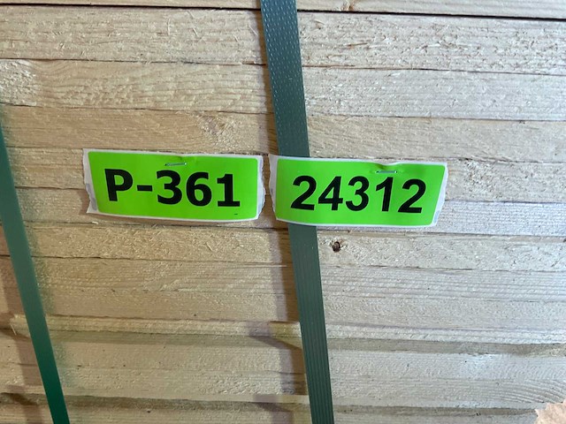 Vuren plank ruw 420x12,5x2,2 cm (75x) - afbeelding 5 van  5