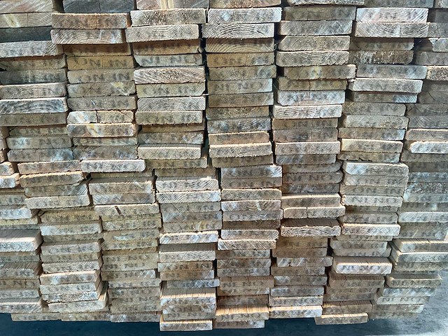 Vuren plank ruw 450x12,5x2 cm (65x) - afbeelding 6 van  7