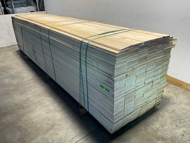 Vuren plank ruw 510x17,5x2,2 cm (75x) - afbeelding 1 van  7