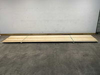 Vuren plank ruw 540x12,5x3,2 cm (8x) - afbeelding 2 van  7