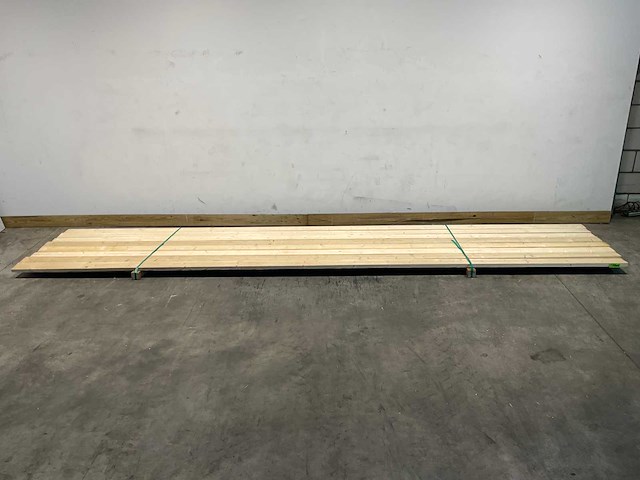 Vuren plank ruw 540x12,5x3,2 cm (8x) - afbeelding 2 van  7