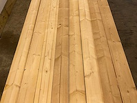 Vuren plank ruw 540x12,5x3,2 cm (8x) - afbeelding 2 van  4