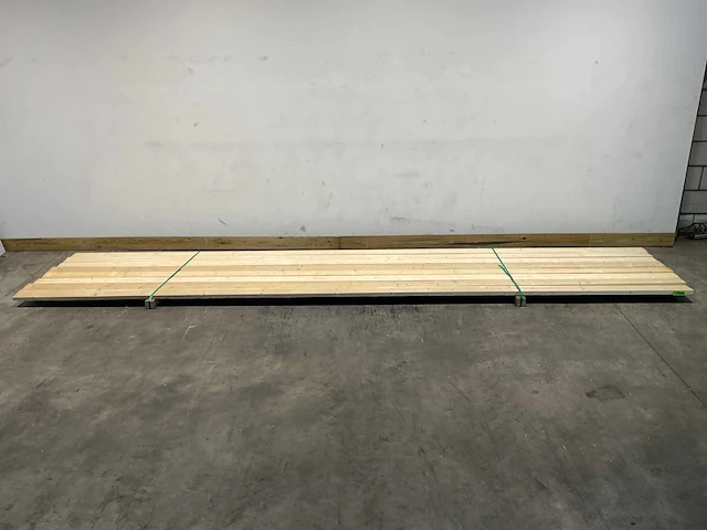 Vuren plank ruw 540x12,5x3,2 cm (8x) - afbeelding 1 van  7
