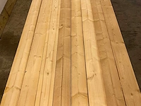 Vuren plank ruw 540x12,5x3,2 cm (8x) - afbeelding 2 van  7