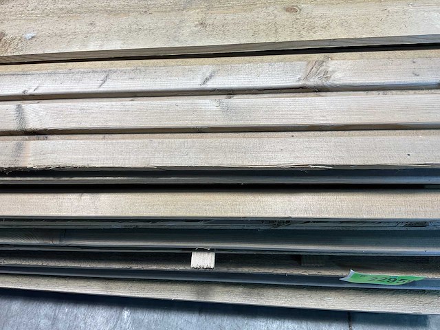 Vuren plank triple rhombus geïmpregneerd 480x14,5x2,2 cm (25x) - afbeelding 4 van  6