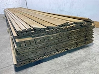 Vuren plank triple rhombus geïmpregneerd 480x14,5x2,2 cm (25x) - afbeelding 2 van  6
