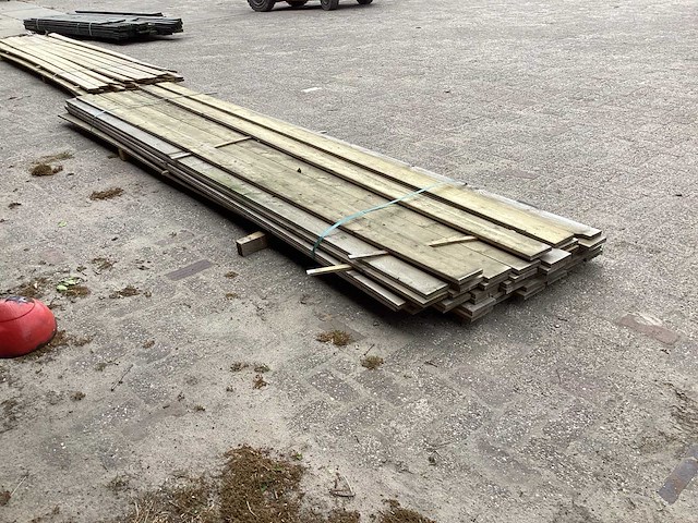 Vuren planken 120x18x3900mm (42x) - afbeelding 3 van  5