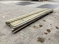 Vuren planken 120x18x3900mm (42x) - afbeelding 4 van  5