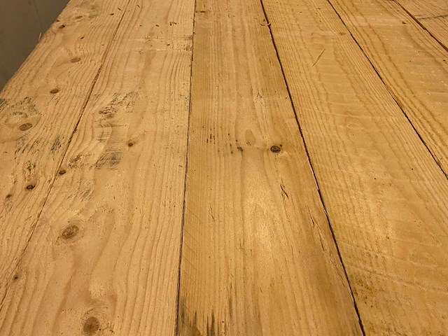 Vuren planken ruw - 420x12,5x3,2 cm (88x) - afbeelding 2 van  5