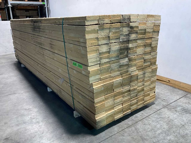 Vuren planken ruw - 420x12,5x3,2 cm (88x) - afbeelding 3 van  5